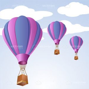 Parachute in sky